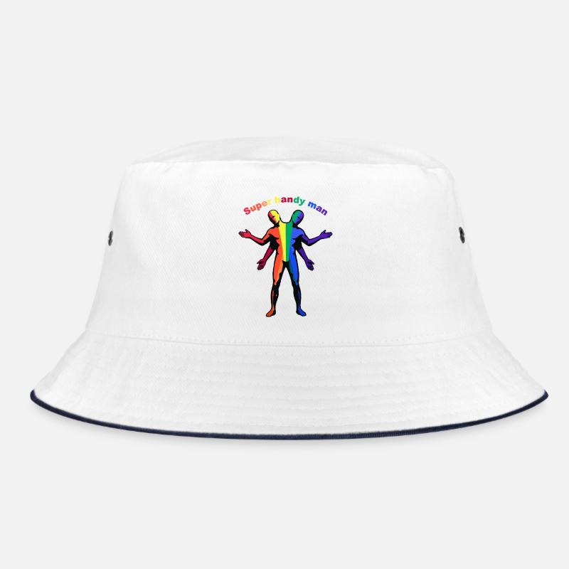 Super-Handwerker-Regenbogen Bucket Hat