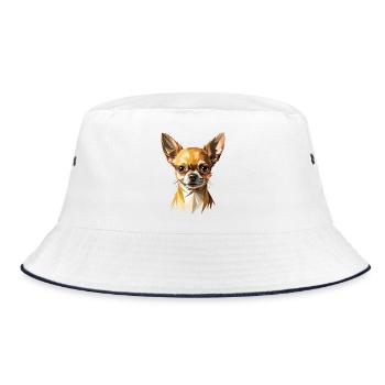 Chihuahua Maîtresse de Chien J’adore les Chihuahuas mignons - Bob - blanc/marine - Devant