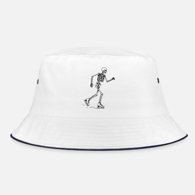 Das Skelett ist Eislaufen Bucket Hat