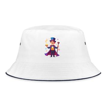 Magician - Bucket Hat - white/navy - Front