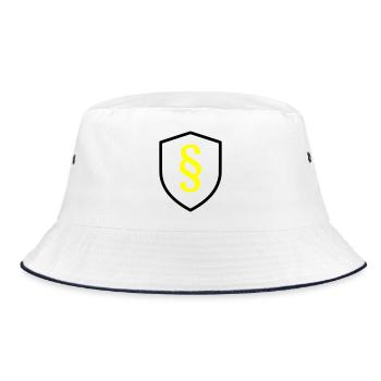 Paragraph Shield Law - Bucket Hat - white/navy - Front