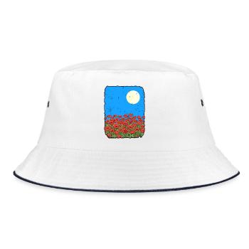 Coquelicots - Bob - blanc/marine - Devant