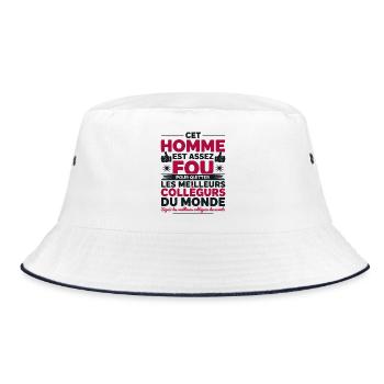Departure Co-worker New Job Retirement - Bucket Hat - white/navy - Front