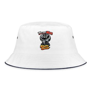 Shift Gear Shifter - Bucket Hat - white/navy - Front