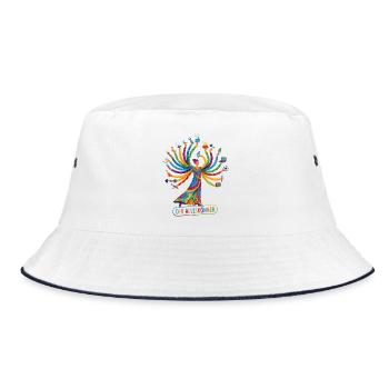 Alleskönner Tausendkünstler begabter Allrounder - Bucket Hat - Weiß/Navy - Vorne