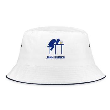 JANK A KANKA - Bucket Hat - Weiß/Navy - Vorne