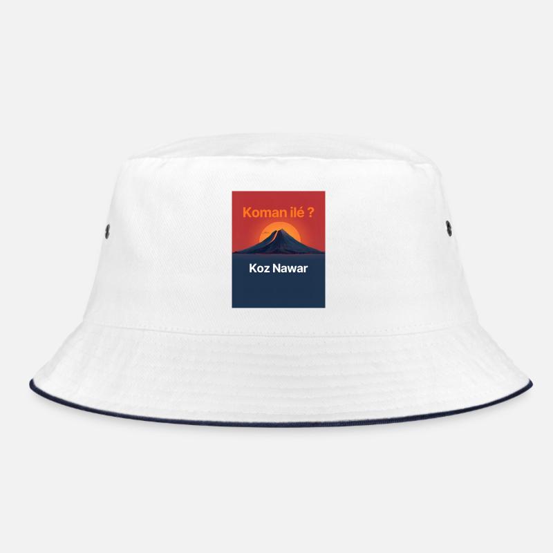 Volcanic island Koz Nawar Bucket Hat
