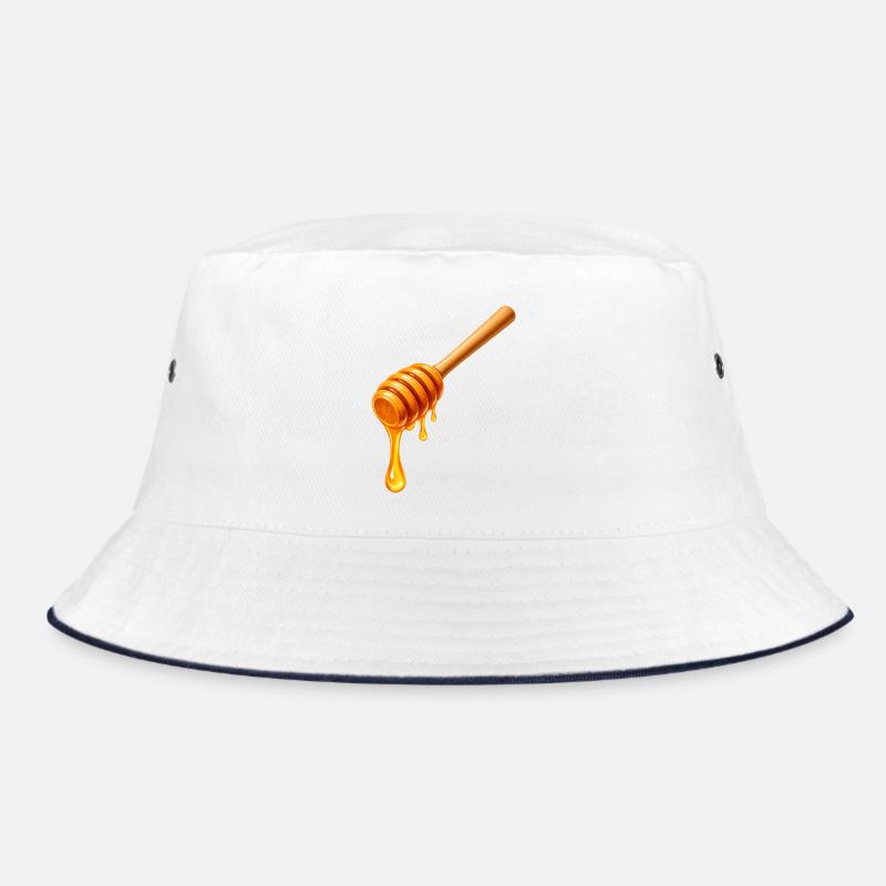 Honiglöffel mit tropfendem Honig Illustration  Bucket Hat