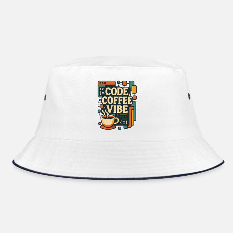 Code Coffee Vibe – Lustiges Programmer T-Shirt Bucket Hat