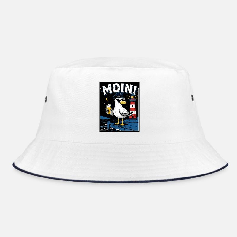 Coast Pub Seagull Beer Bucket Hat