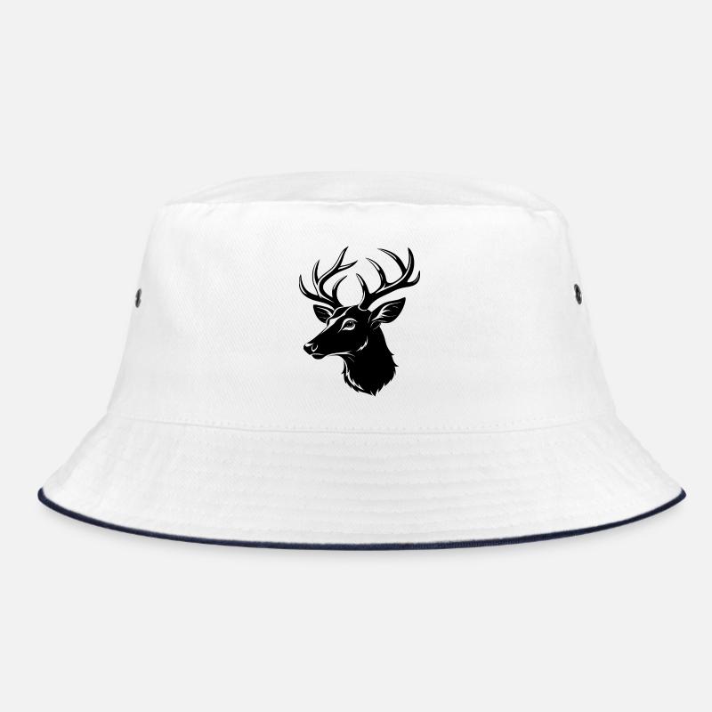 Whitetail Deer Head Bucket Hat