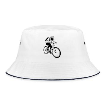 Hipster moto - Bob - blanc/marine - Devant
