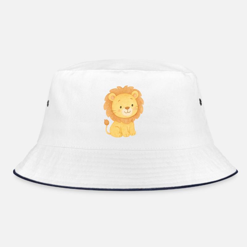 Mignon petit lion à l’aquarelle Bob