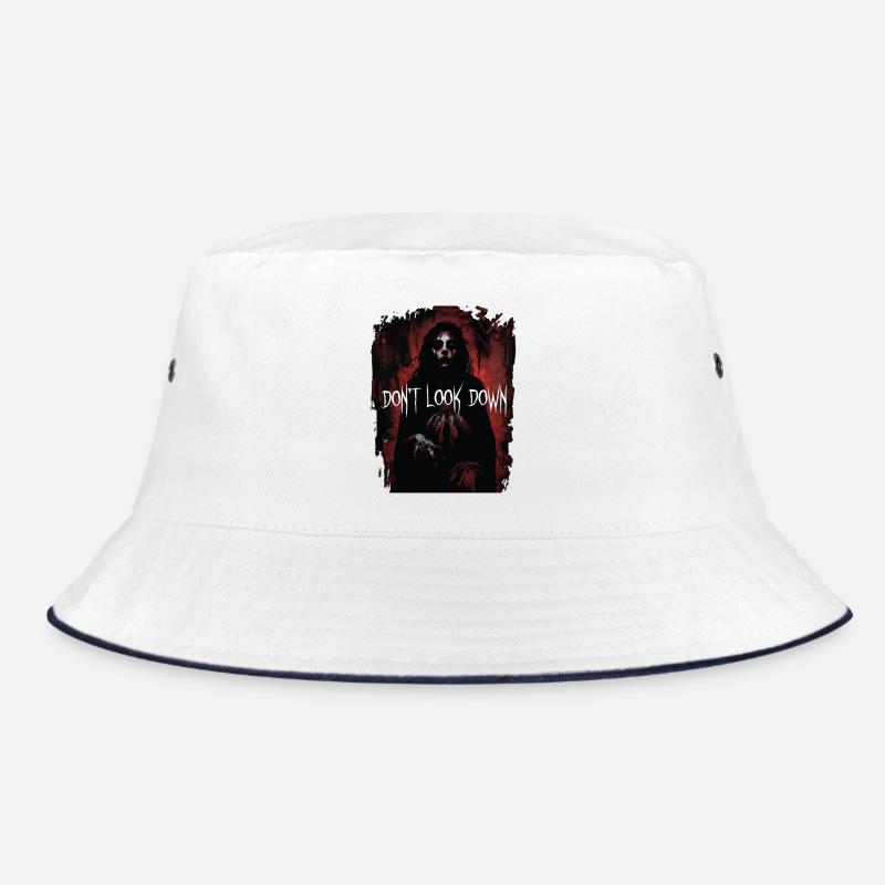Dont Look Down Horror Portrait Bucket Hat