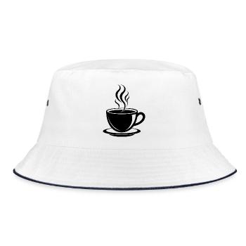 Tasse de café - Bob - blanc/marine - Devant