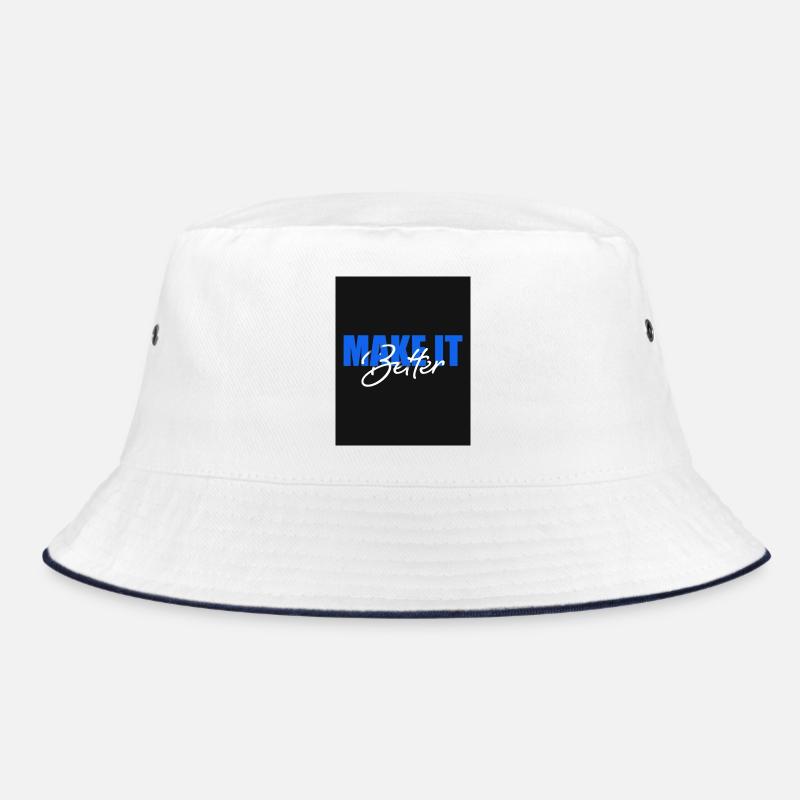 Make It Better - Bucket Hat - white/navy