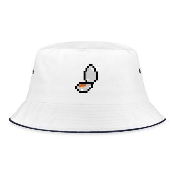 Pixel Egg - Bob - blanc/marine - Devant