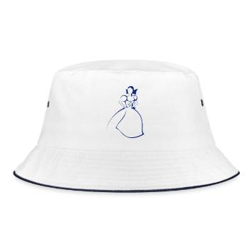 REJWARKA MARKA - Bucket Hat - white/navy - Front