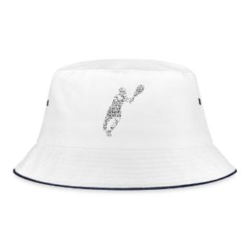 Idée cadeau pour un tennis avec tennis - Bob - blanc/marine - Devant