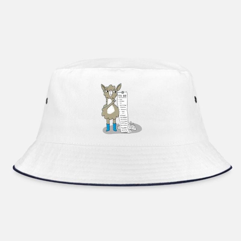 Lama mit ToDo-Liste Bucket Hat
