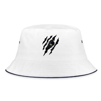 Panther Claw - Bucket Hat - Weiß/Navy - Vorne