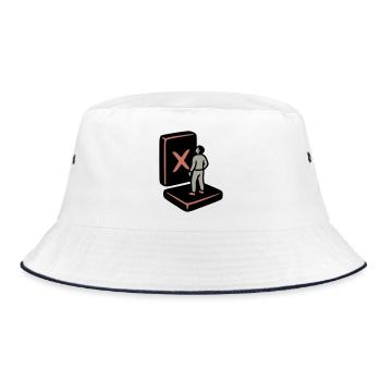 Bouldering Wall Climbing Bouldering Climbing Hall - Bucket Hat - white/navy - Front