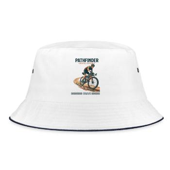 Pathfinder Gravel Odyssee - Bucket Hat - Weiß/Navy - Vorne
