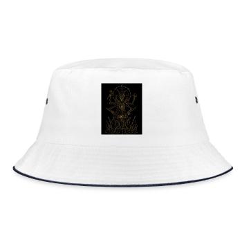 Bonesmith - Bucket Hat - white/navy - Front