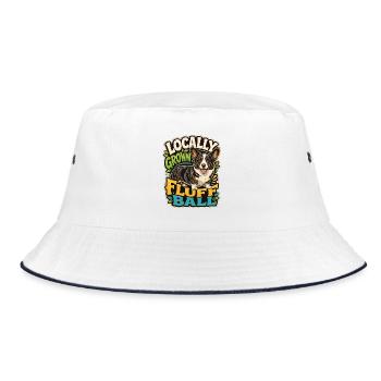 Cardiganwelshcorgi - Bucket Hat - white/navy - Front