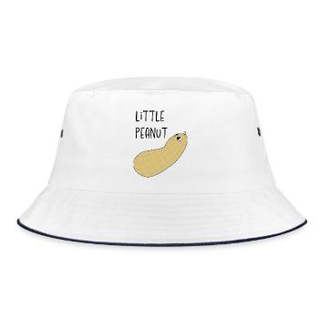 Little Peanut - Bucket Hat - white/navy - Front