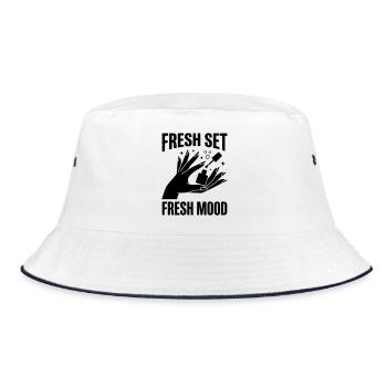 Nouvel ensemble Design d’ongles Mood Fresh Manucure - Bob - blanc/marine - Devant