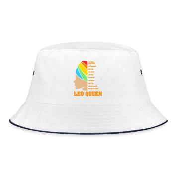 Zodiac sign Leo - Bucket Hat - white/navy - Front