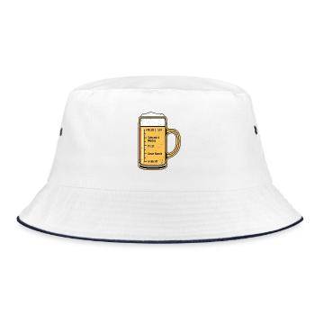 Bayern Bierzelt - Bucket Hat - Weiß/Navy - Vorne
