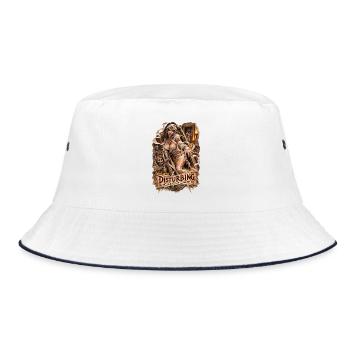 Disturbing the Dead – Mummy Horror - Bucket Hat - Weiß/Navy - Vorne