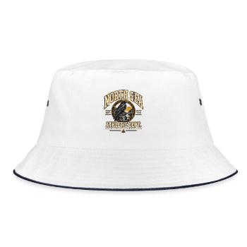 NORTH SEA ATHLETIC DEPT. - Bucket Hat - Weiß/Navy - Vorne