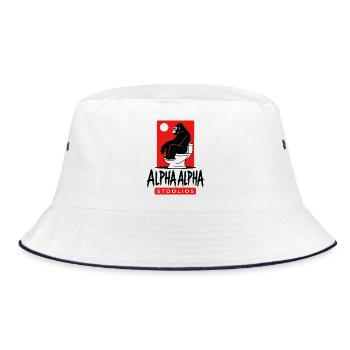 Aplha Alpha Stollios - Bucket Hat - Weiß/Navy - Vorne