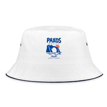 Paxos Tripitos Arch - Bucket Hat - Weiß/Navy - Vorne