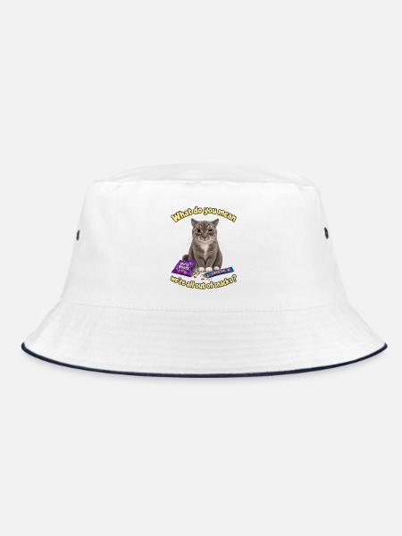 Keine Snacks mehr - Bucket Hat - Weiß/Navy