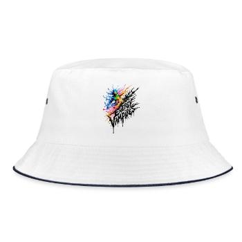 Guard My Peace - Engergy Vampires - Bucket Hat - Weiß/Navy - Vorne