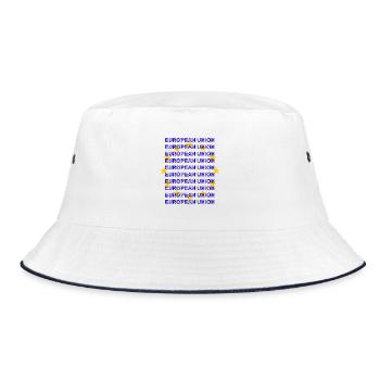 EU Flag European Union - Bucket Hat - Weiß/Navy - Vorne