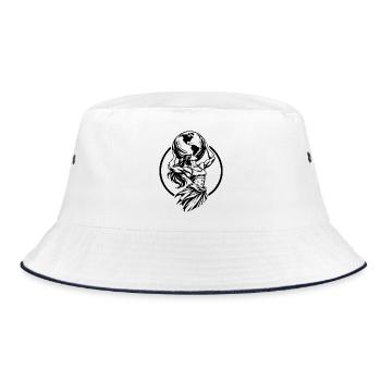 Woman – Strong Women Carry the World - Bucket Hat - Weiß/Navy - Vorne