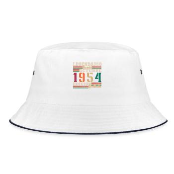Legendary since 1954 October - Bucket Hat - white/navy - Front