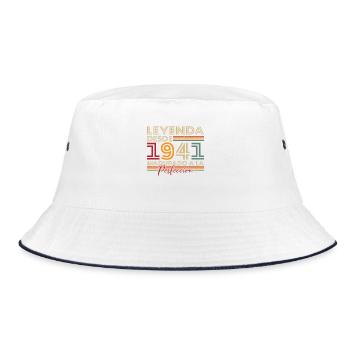 Legend since 1941 Birthday Gift - Bucket Hat - white/navy - Front