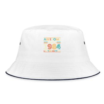 Impressive since 1984 - Bucket Hat - white/navy - Front