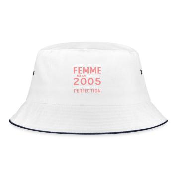 Cadeau D'anniversaire Femme Née En Janvier 2005 - Bob - blanc/marine - Devant