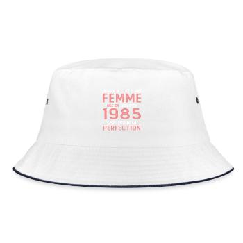 Cadeau D'anniversaire Femme Née En Janvier 1985 - Bob - blanc/marine - Devant