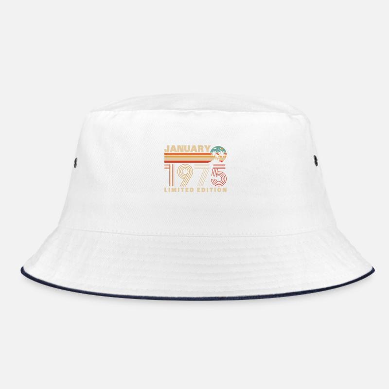 Vintage Janvier 1975 Cadeau D'anniversaire - Bob - blanc/marine