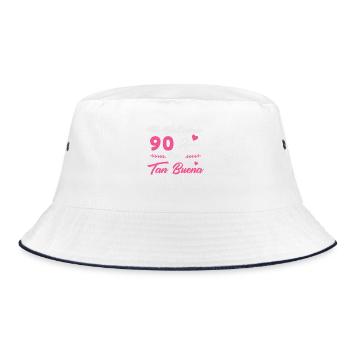 Es hat mich 90 Jahre gekostet 90 Geburtstag Frauen - Bucket Hat - Weiß/Navy - Vorne