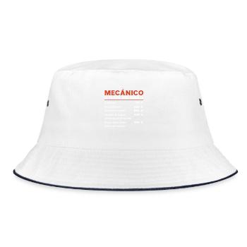 Mechanic Hourly Rate Garage - Bucket Hat - white/navy - Front