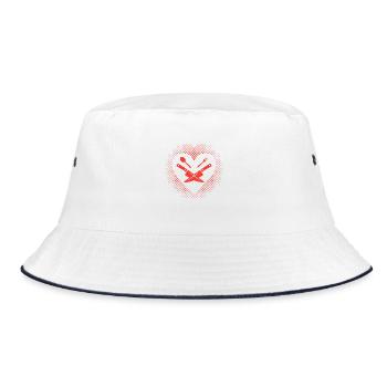 I Love to Cook Fun Master Chef Cook - Bucket Hat - white/navy - Front